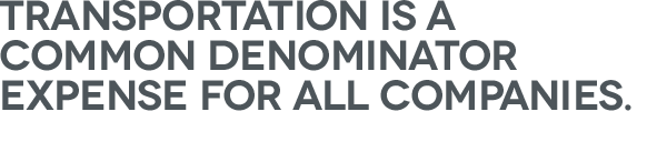 Transportation is a common denominator expense for all companies